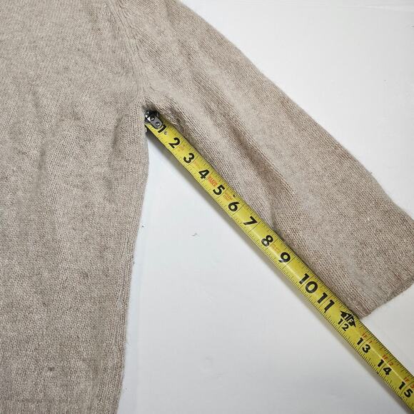 Rafaella Sweater Womens S Tan Rabbit Hair Lambs Wool Vintage Turtleneck - Picture 4 of 7